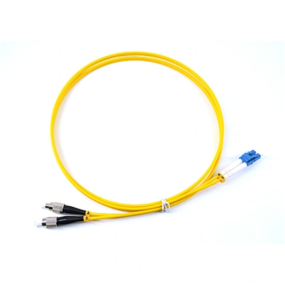 LCUPC to FCUPC  Duplex Single Mode Fiber Optic Patch Cord